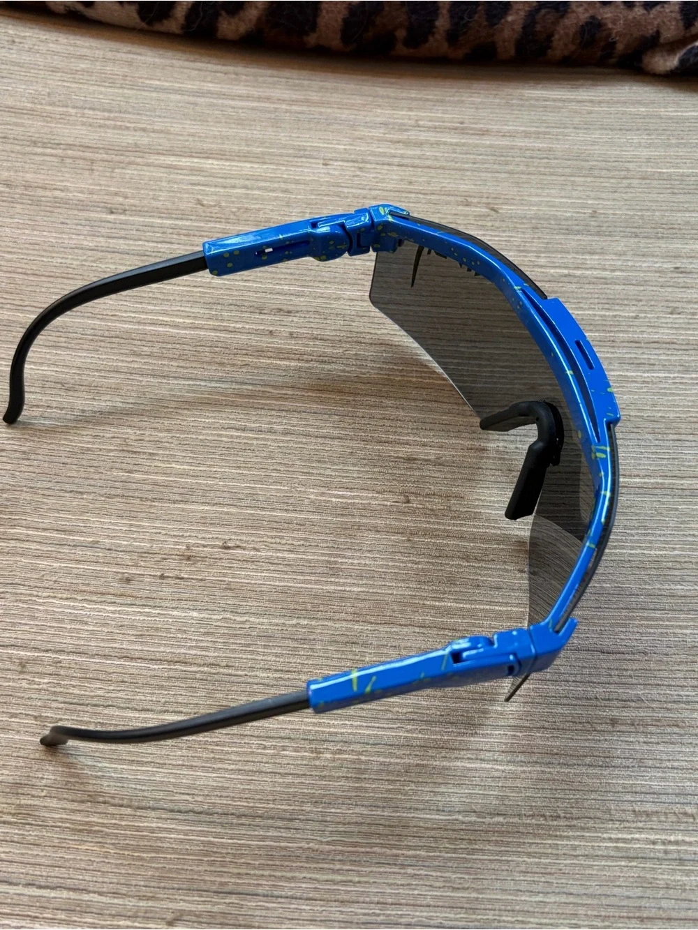 Pit Viper - Mirrored Shield Sports Sunglasses in Green-Blue Fade